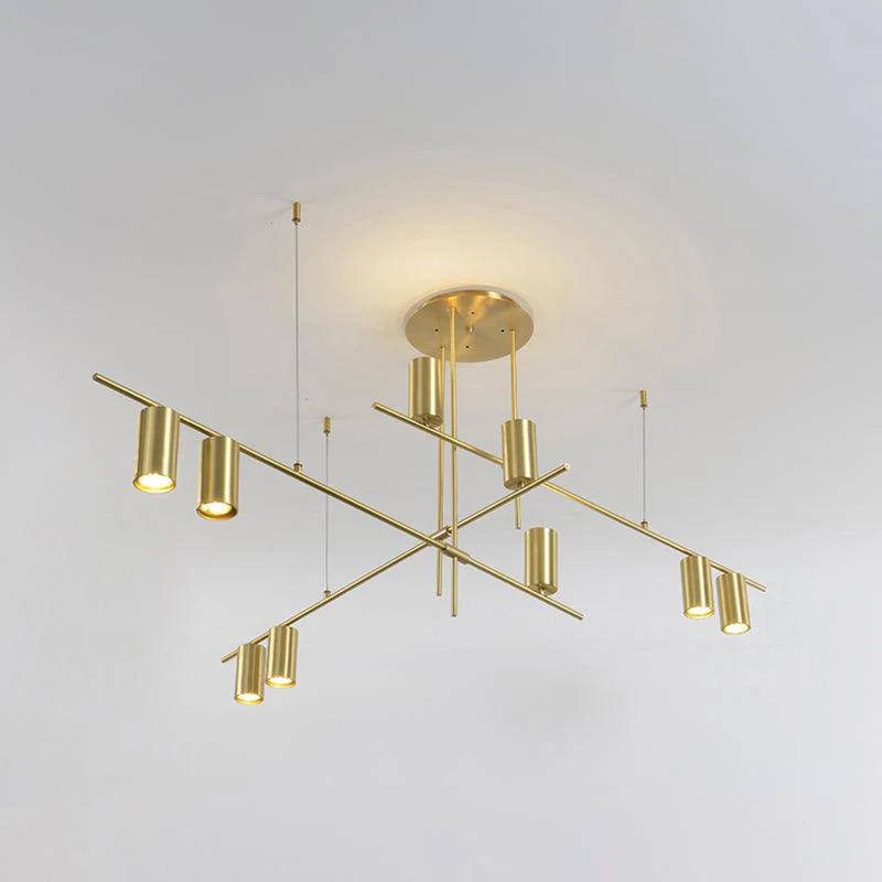 Lustra Chandelier Tribes Brass Linear Cylinder - Image 38