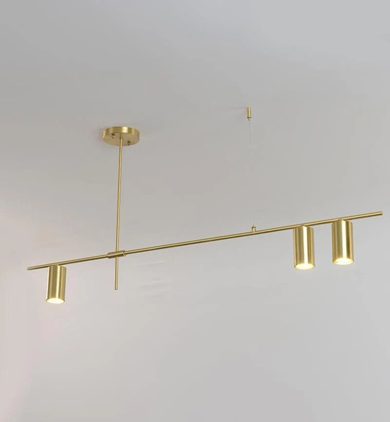 Lustra Chandelier Tribes Brass Linear Cylinder - Image 49