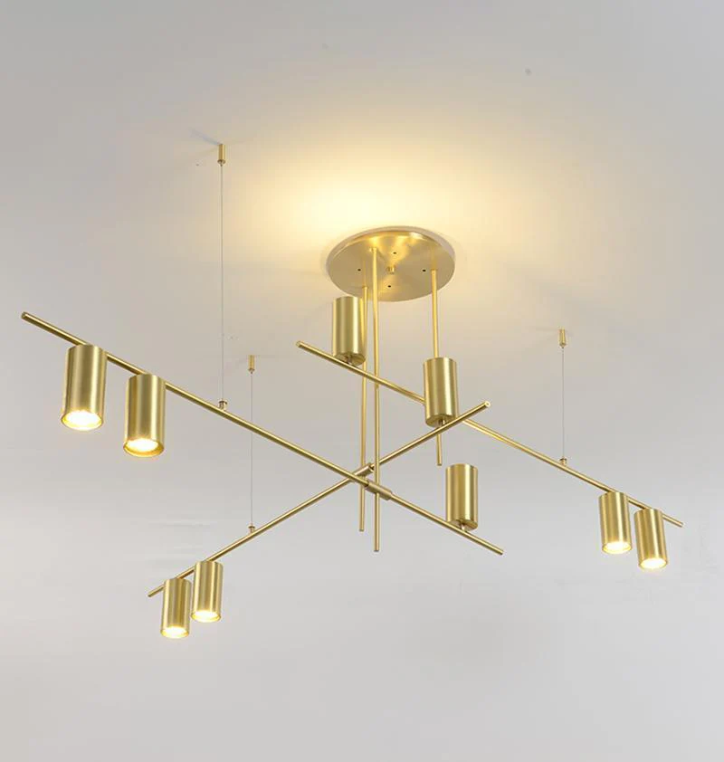 Lustra Chandelier Tribes Brass Linear Cylinder - Image 51