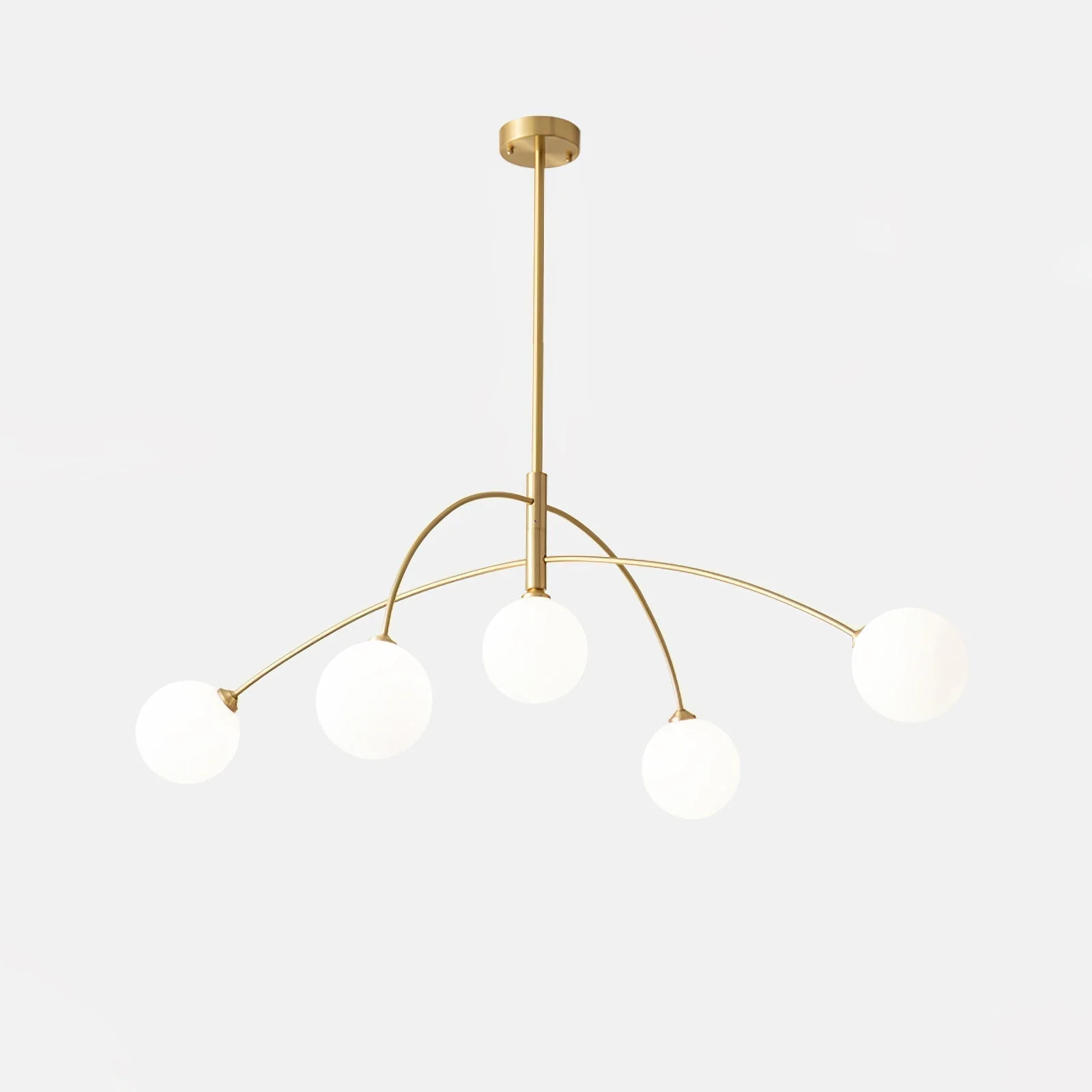 Lustra Chandelier Valentina Arc Brass Elegant