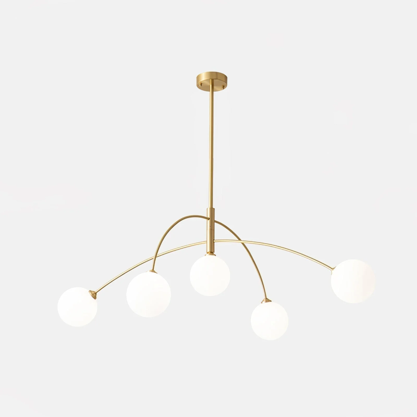 Lustra Chandelier Valentina Arc Brass Elegant - Image 6