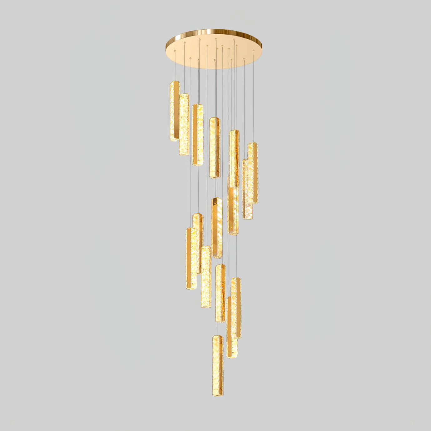 Lustra Chandelier Villa Forci Pendant Silver Modern - Image 27