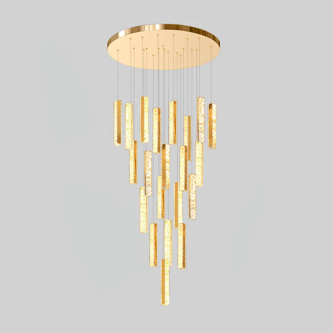 Lustra Chandelier Villa Forci Pendant Silver Modern - Image 32