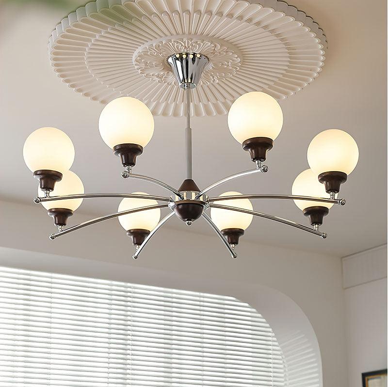 Lustra Chandelier Walnut Glass Balls - Image 19
