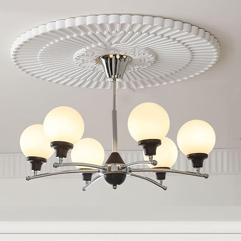 Lustra Chandelier Walnut Glass Balls - Image 22
