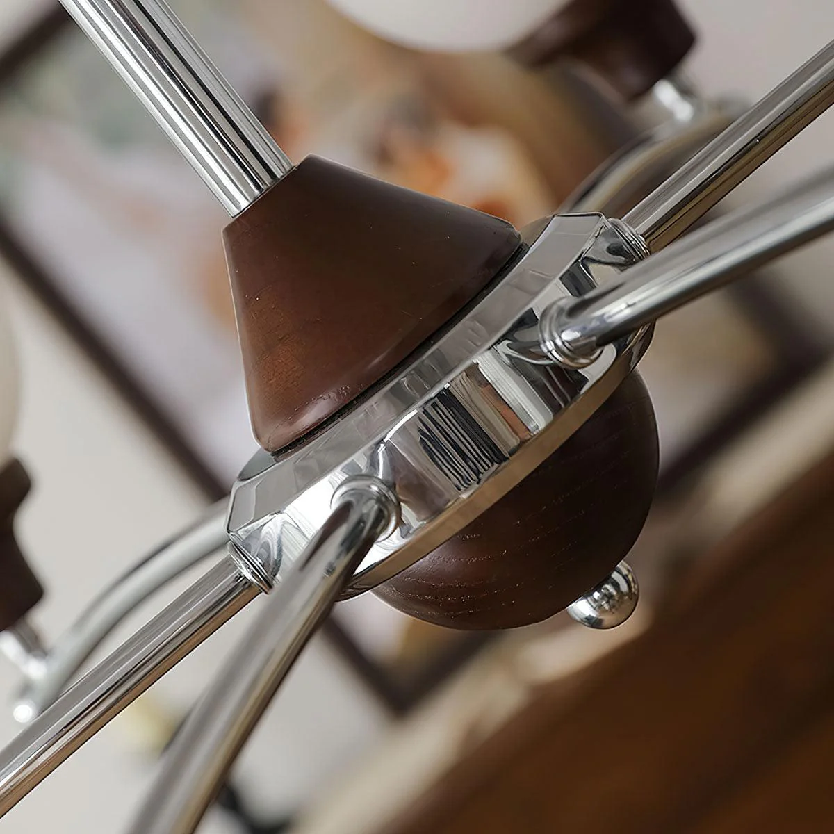 Lustra Chandelier Walnut Glass Balls - Image 31