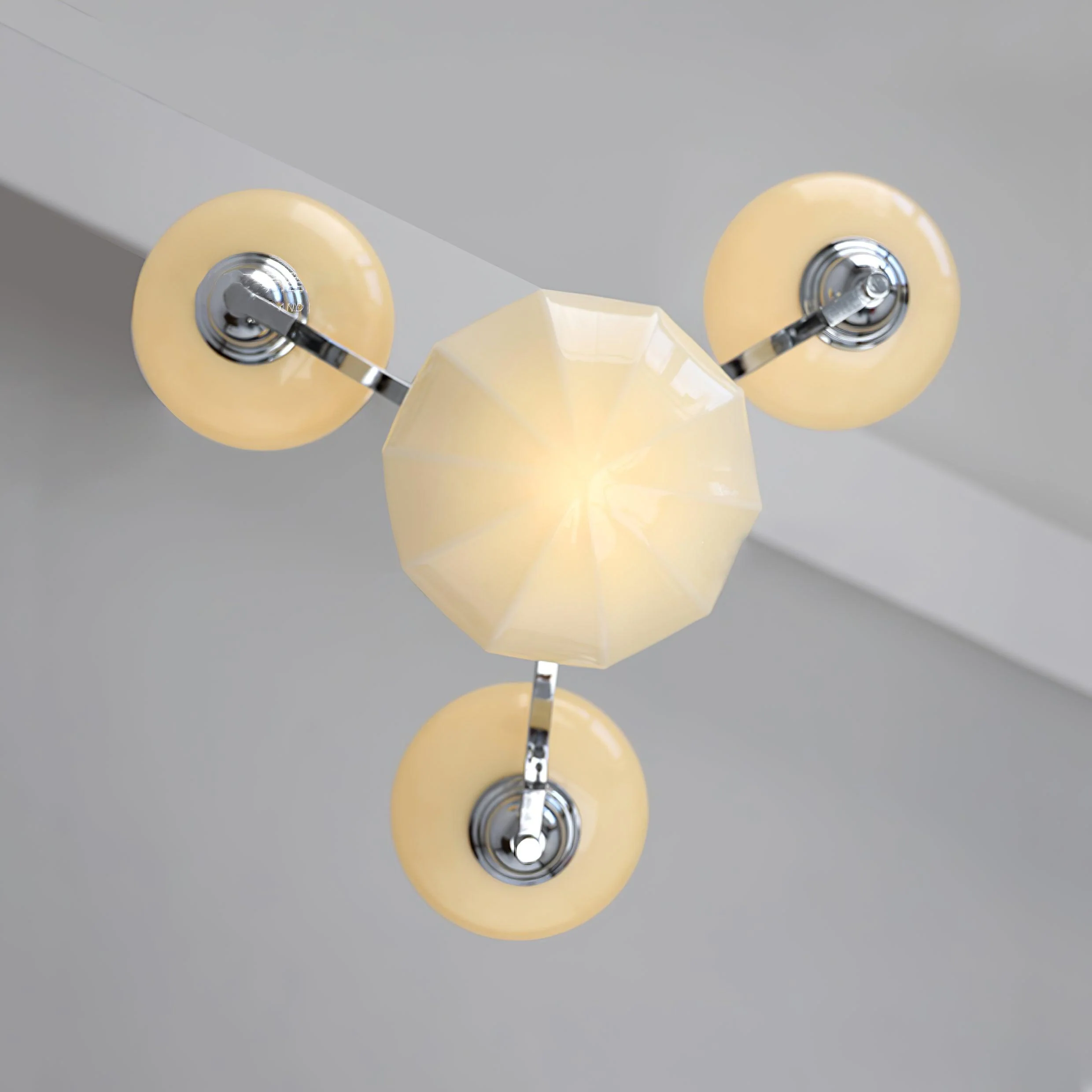 Lustra Chandelier Warre Satin Nickel Glass Iron - Image 12