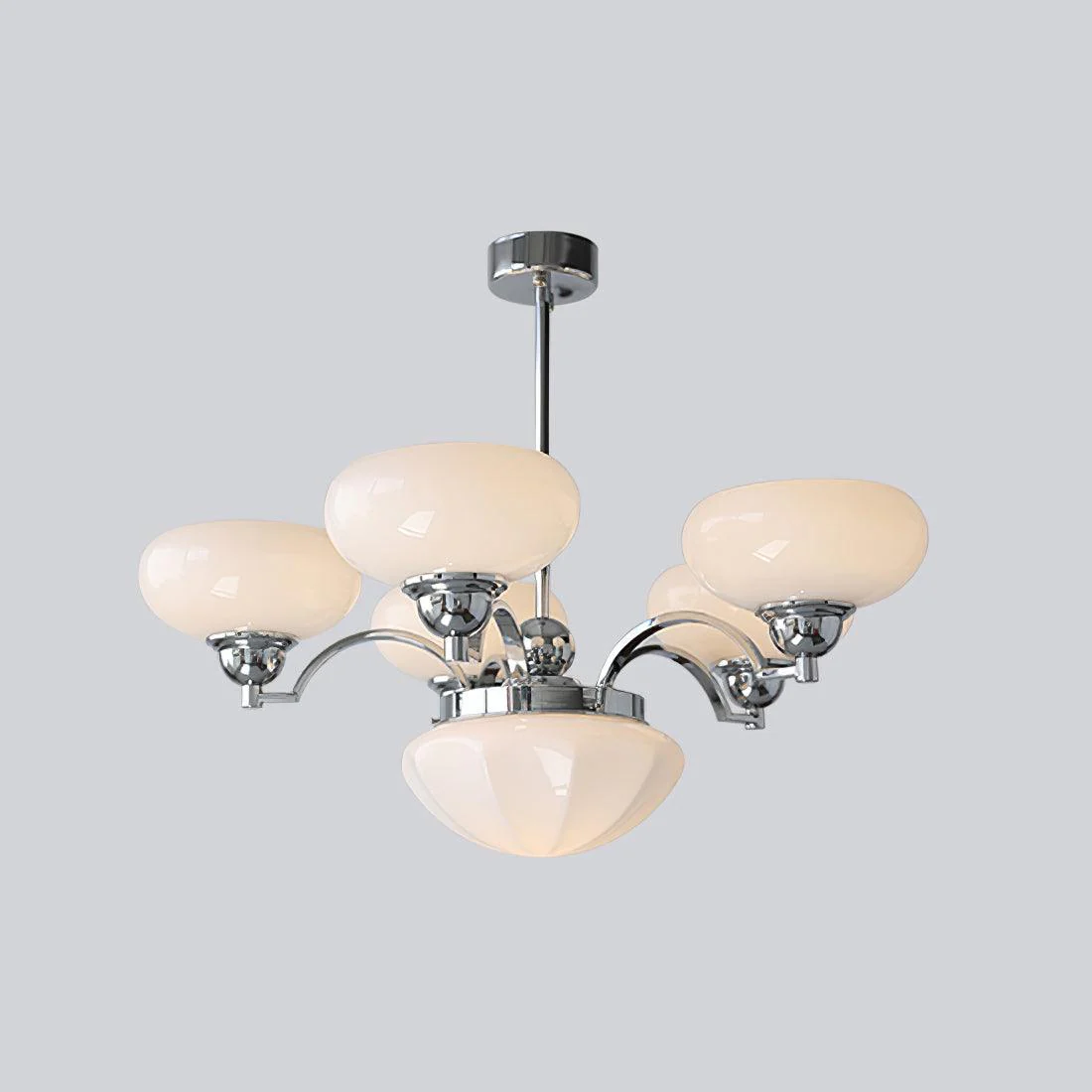 Lustra Chandelier Warre Satin Nickel Glass Iron - Image 18