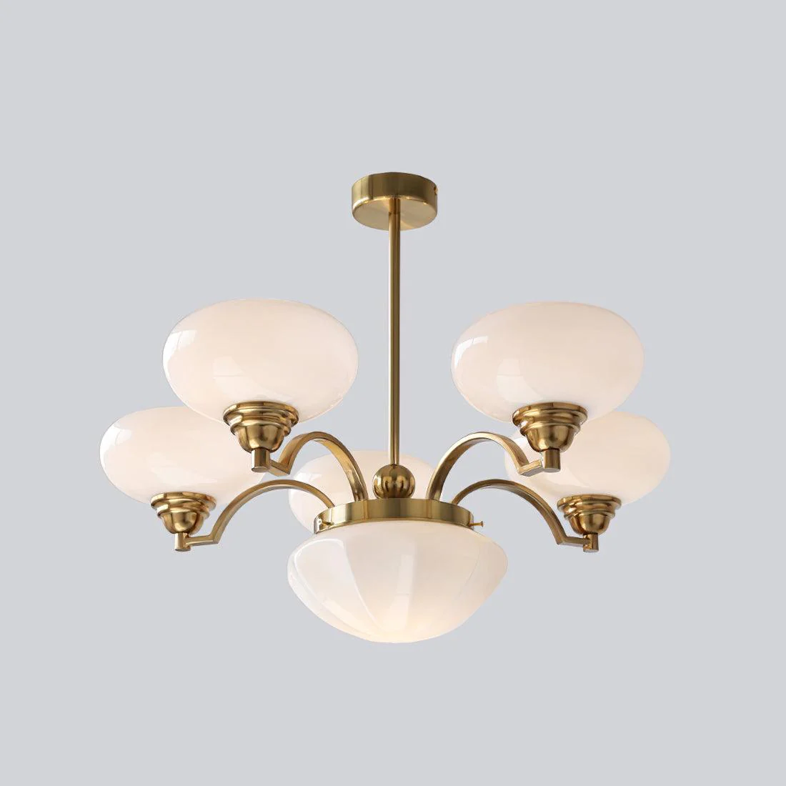Lustra Chandelier Warre Satin Nickel Glass Iron - Image 19