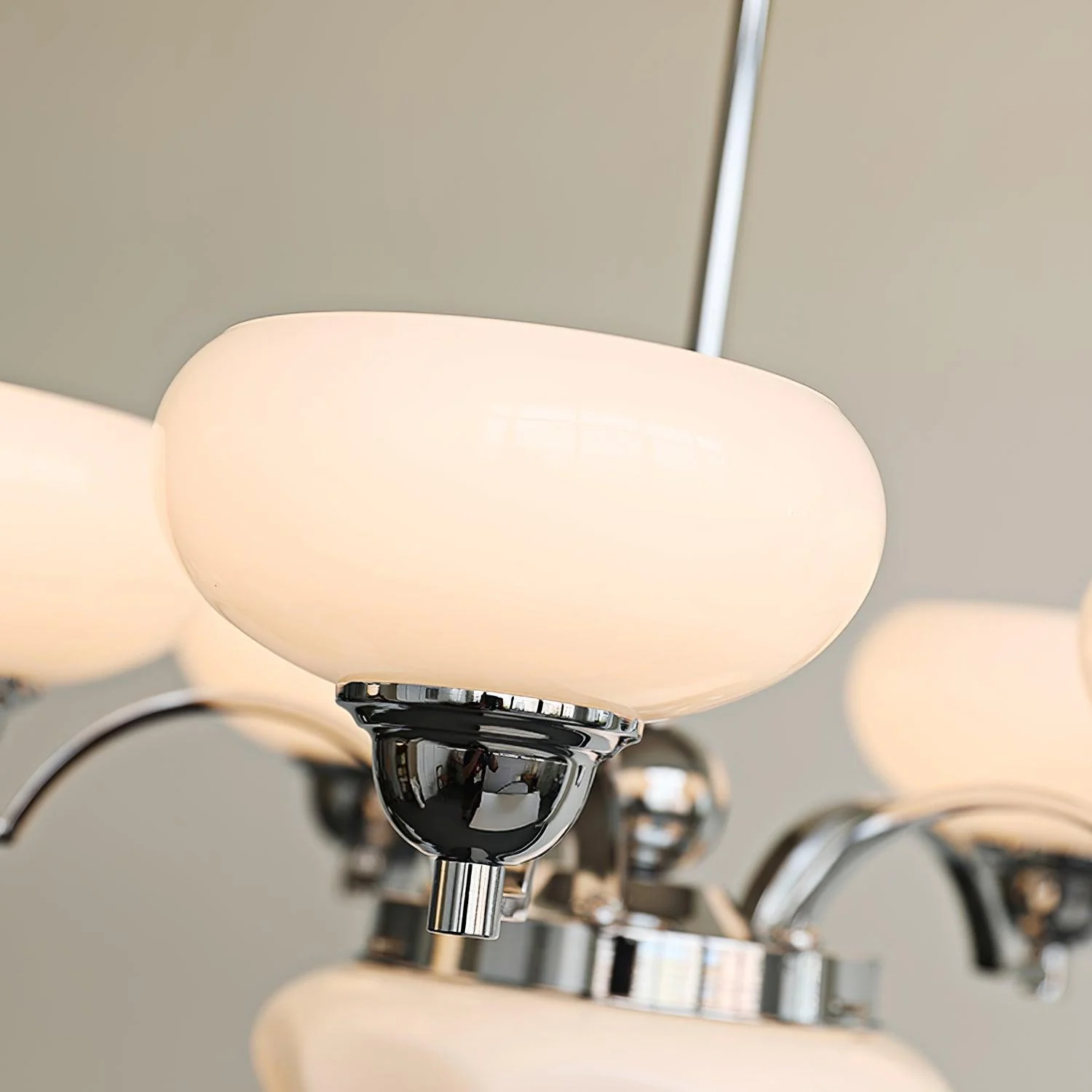 Lustra Chandelier Warre Satin Nickel Glass Iron - Image 24
