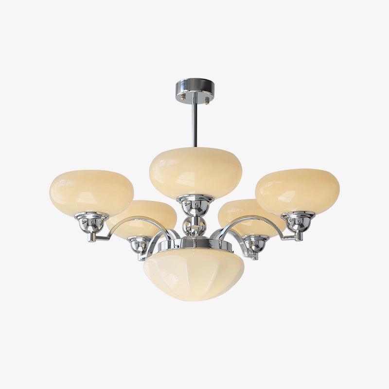 Lustra Chandelier Warre Satin Nickel Glass Iron - Image 25