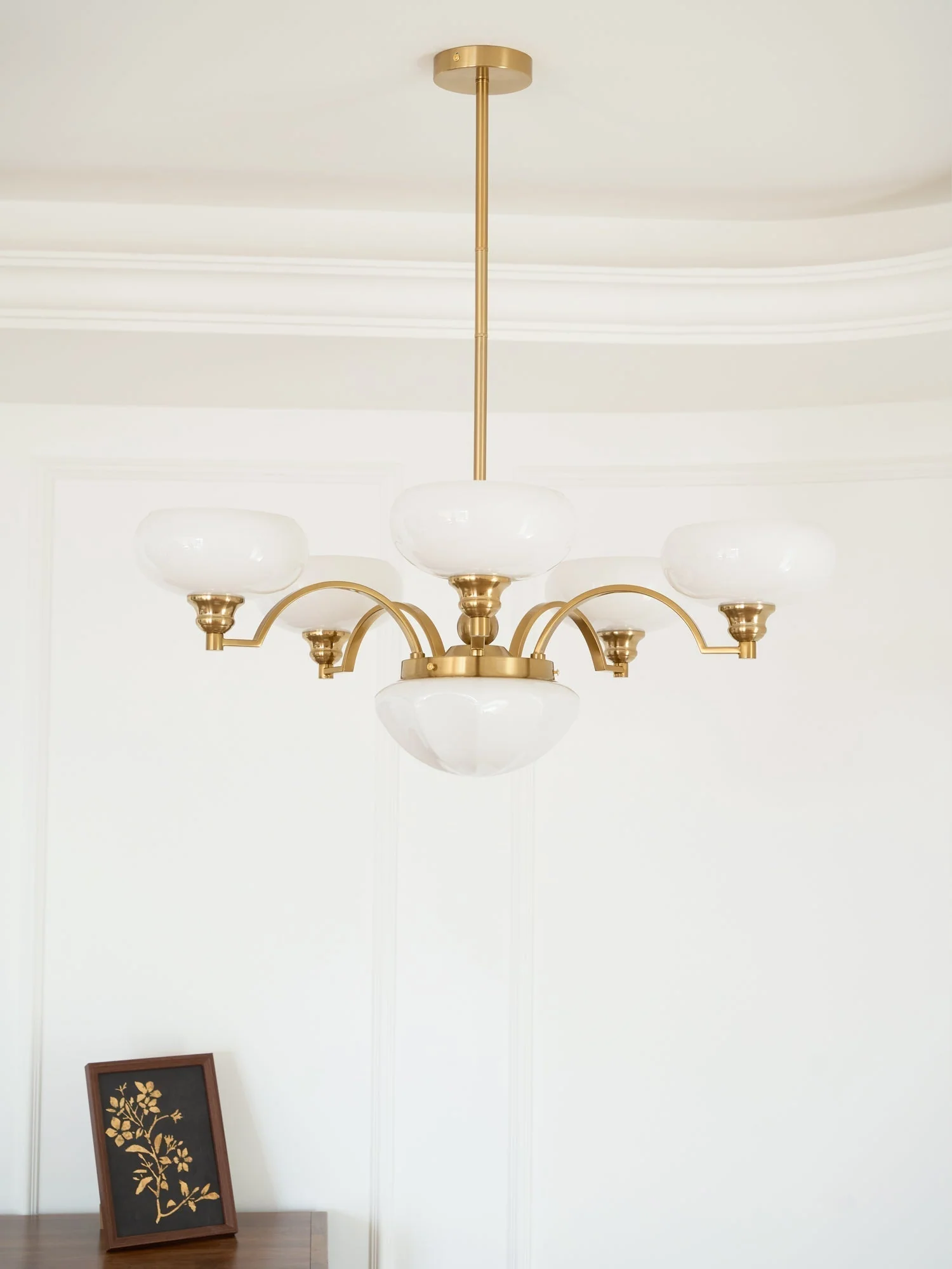 Lustra Chandelier Warre Satin Nickel Glass Iron - Image 28