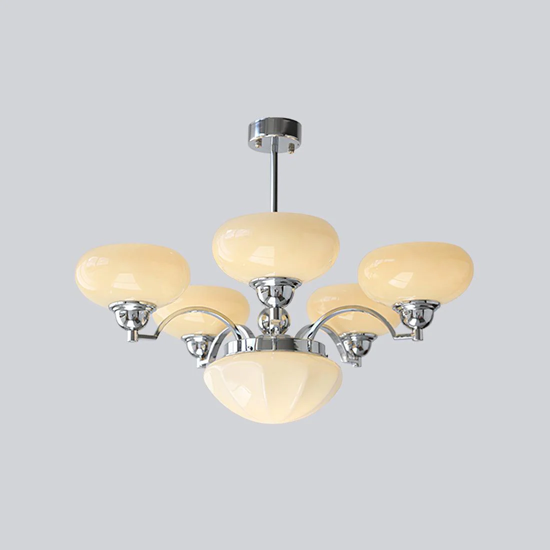 Lustra Chandelier Warre Satin Nickel Glass Iron - Image 32