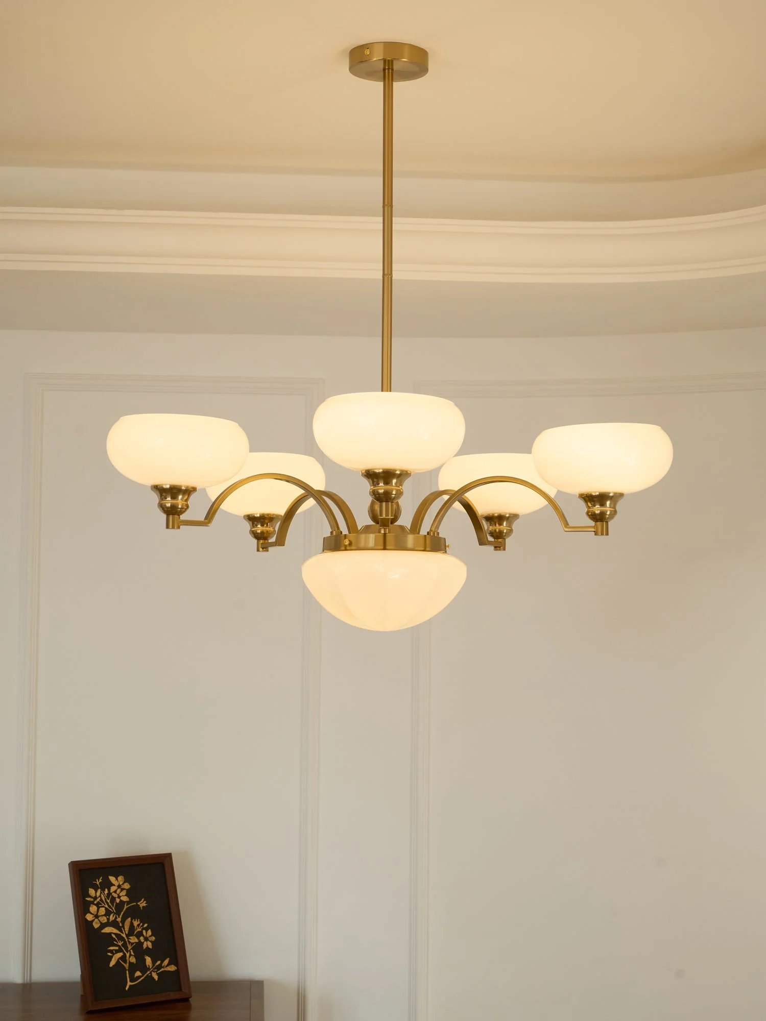 Lustra Chandelier Warre Satin Nickel Glass Iron - Image 36