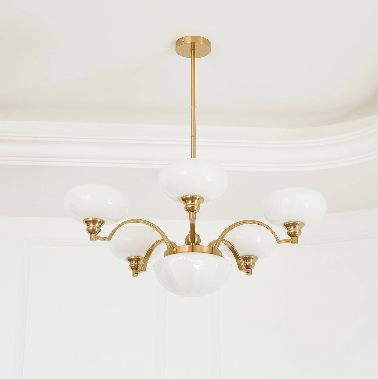 Lustra Chandelier Warre Satin Nickel Glass Iron - Image 37