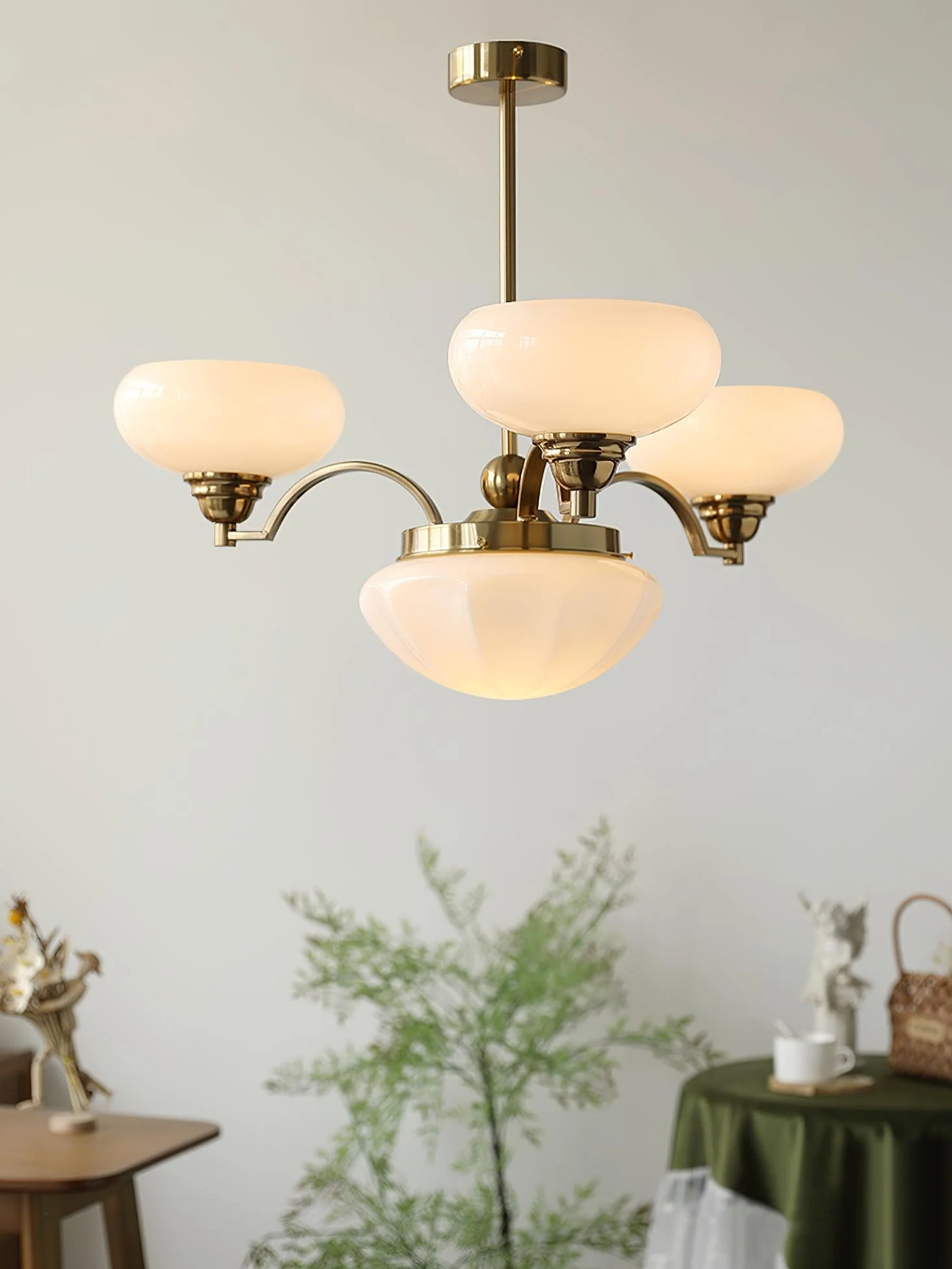 Lustra Chandelier Warre Satin Nickel Glass Iron - Image 45