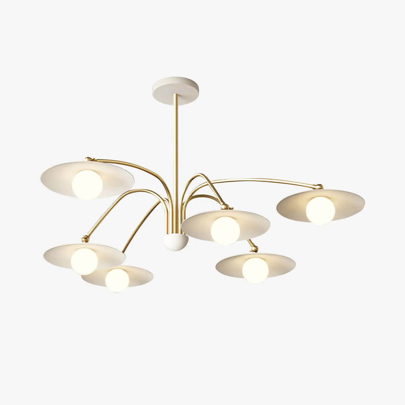 Lustra Chandelier with Art Deco-Inspired Mushroom - Image 2