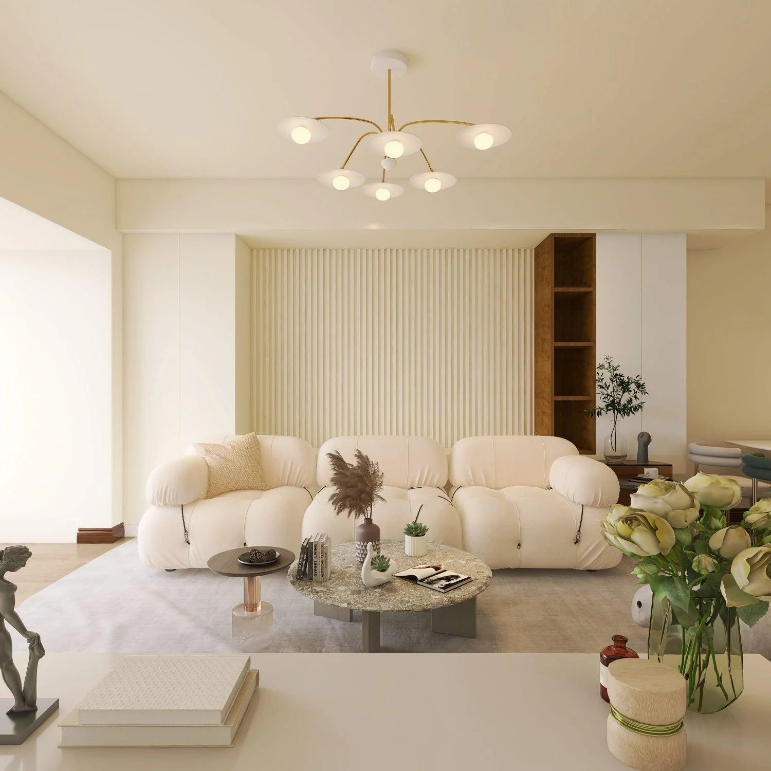 Lustra Chandelier with Art Deco-Inspired Mushroom - Image 55
