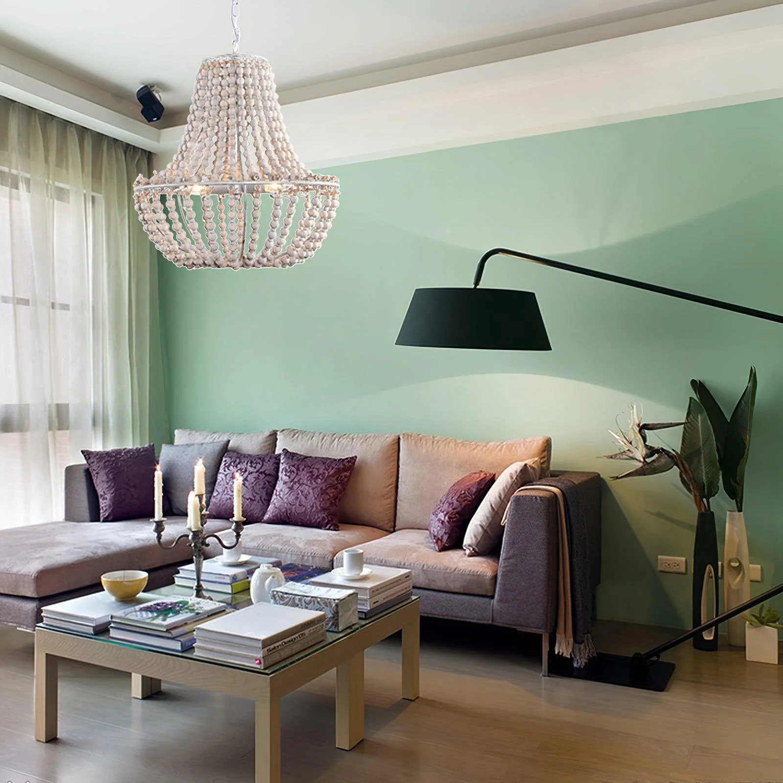 Lustra Chandelier Wood Organic Relaxed - Image 2