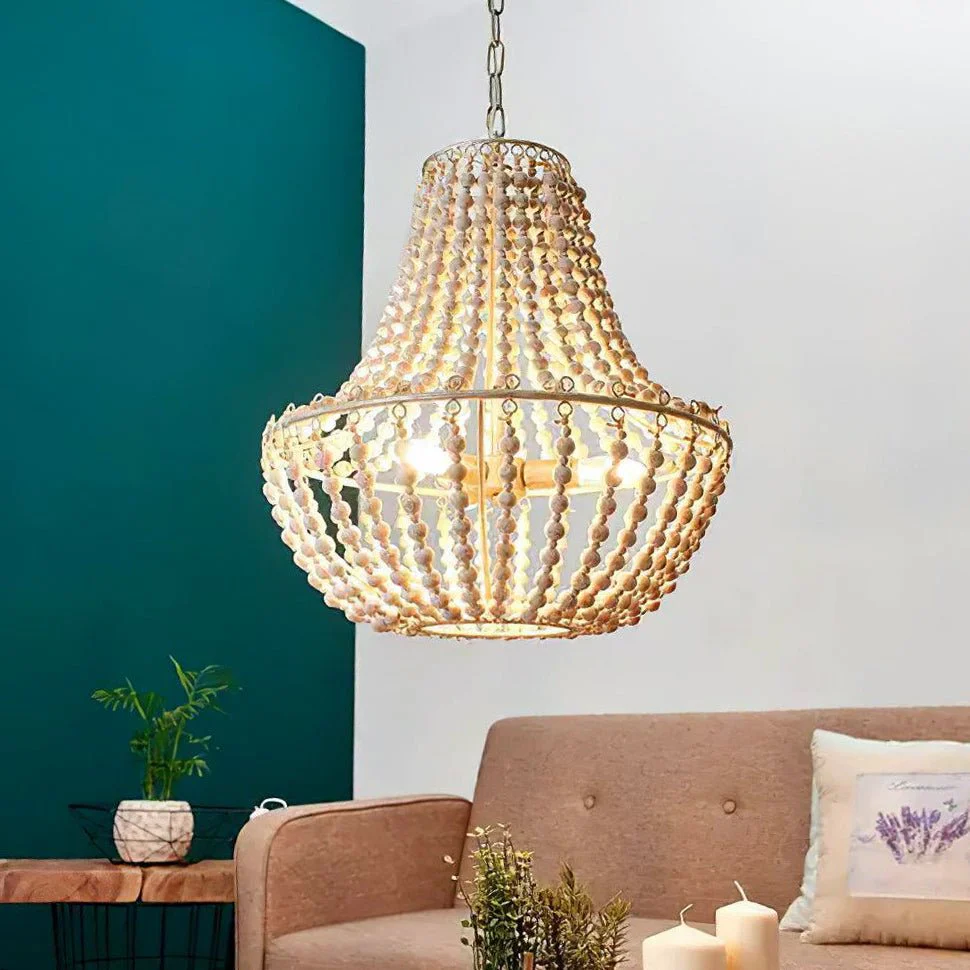 Lustra Chandelier Wood Organic Relaxed - Image 8