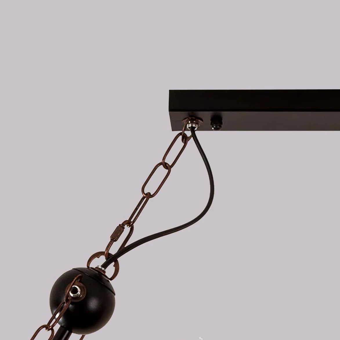Lustra Chandelier Wooden Beam Edison Bulb Rustic Farmhouse - Image 15