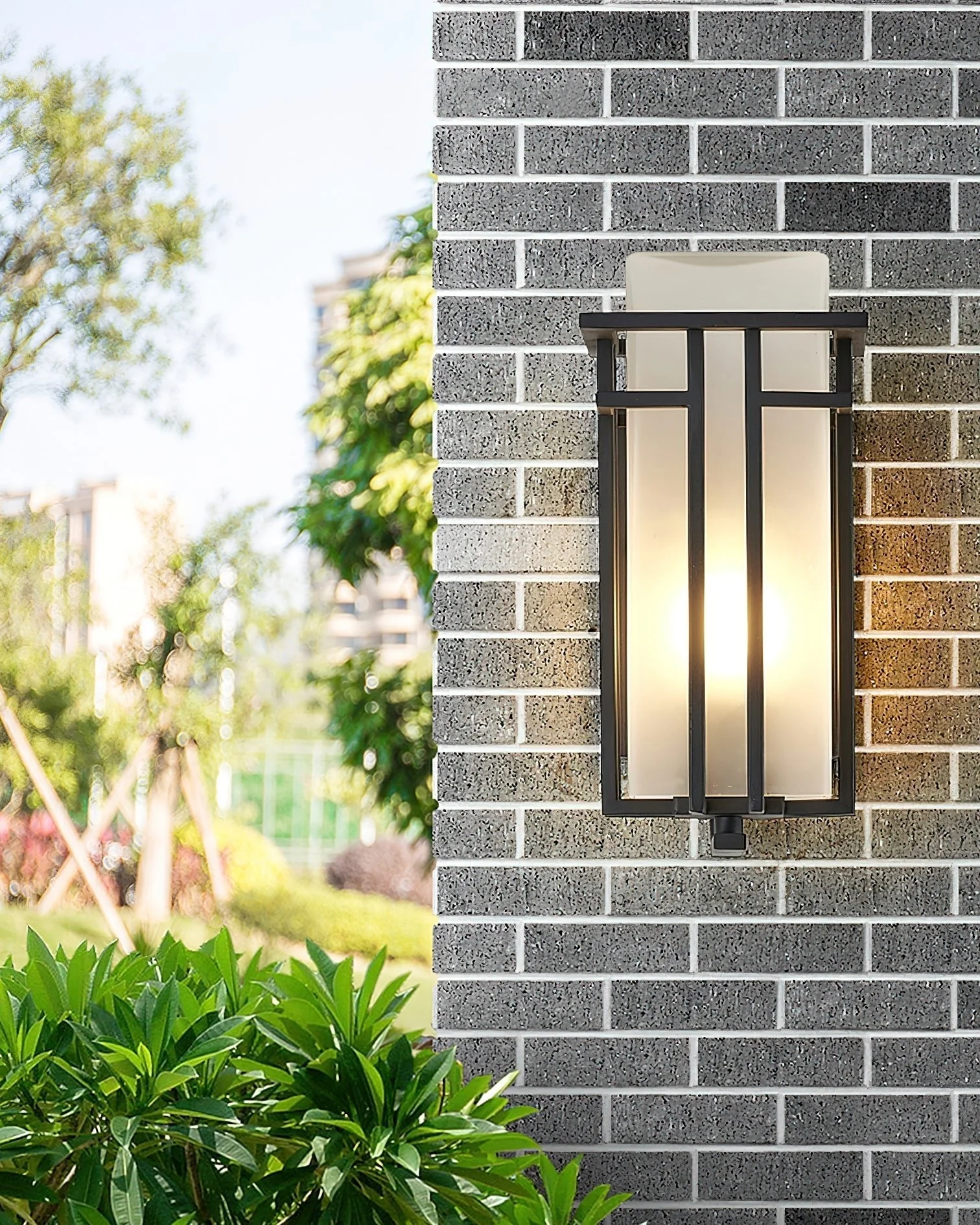 Lustra Outdoor Wall Lamp Iron Lantern Retro - Image 10