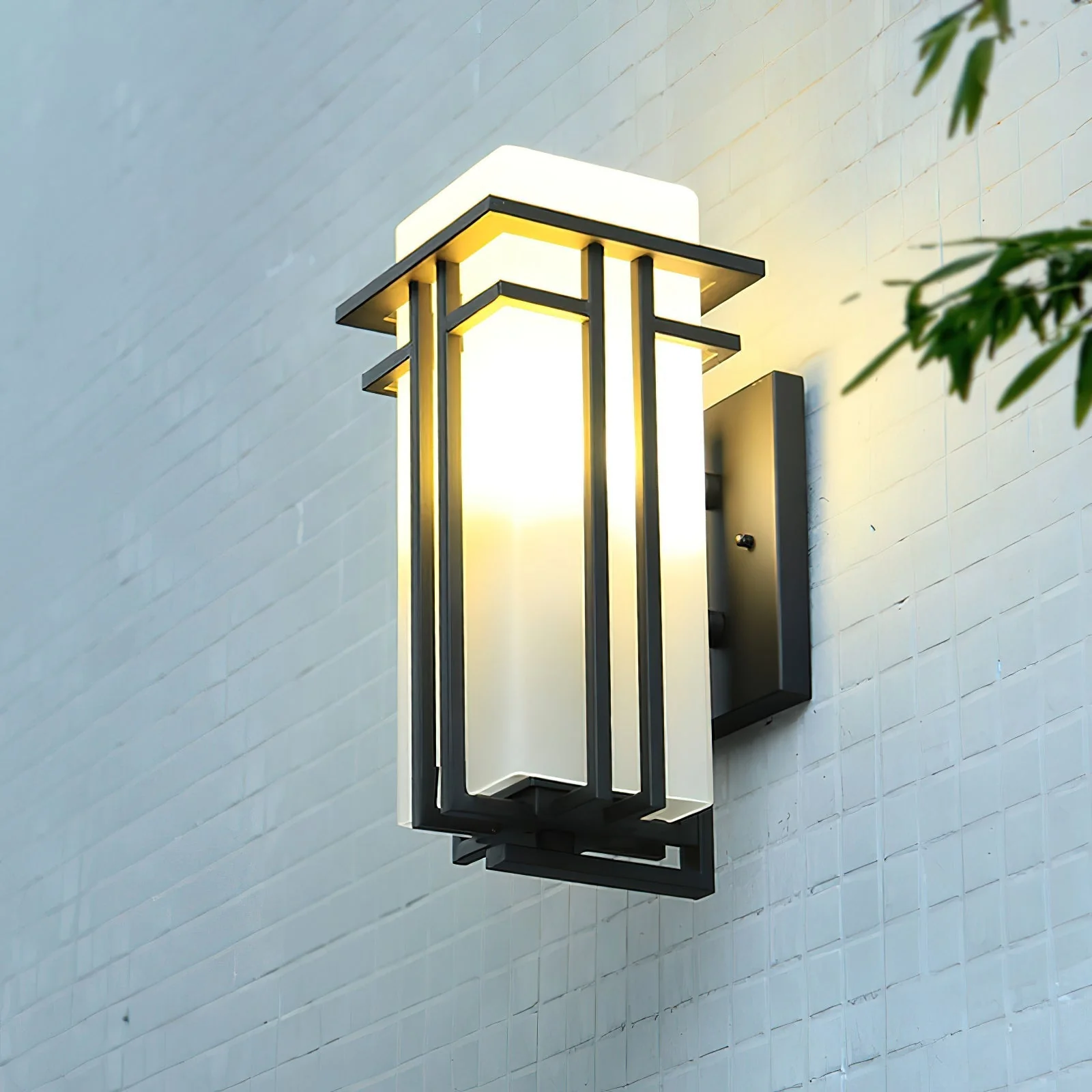 Lustra Outdoor Wall Lamp Iron Lantern Retro - Image 20