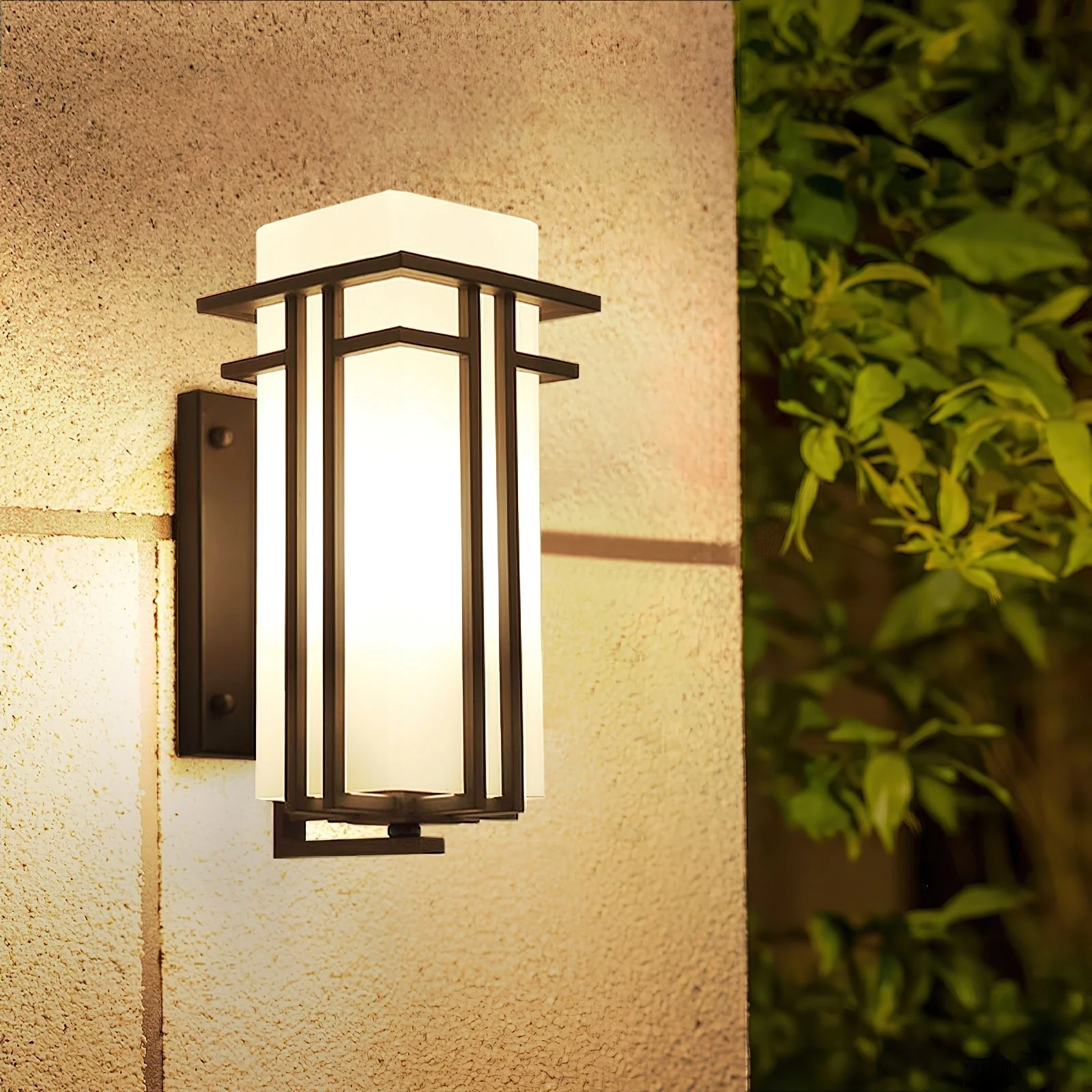Lustra Outdoor Wall Lamp Iron Lantern Retro - Image 21