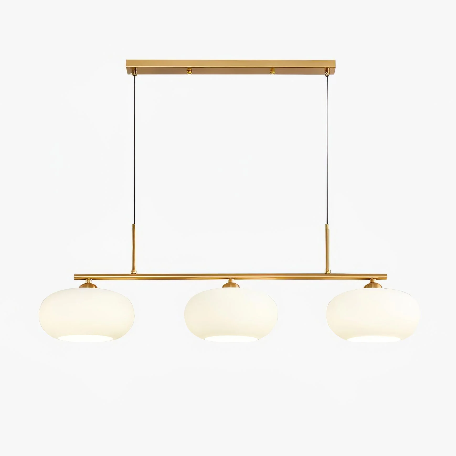 Lustra Pendant Lamp 3-Light Globe Shaped Linear
