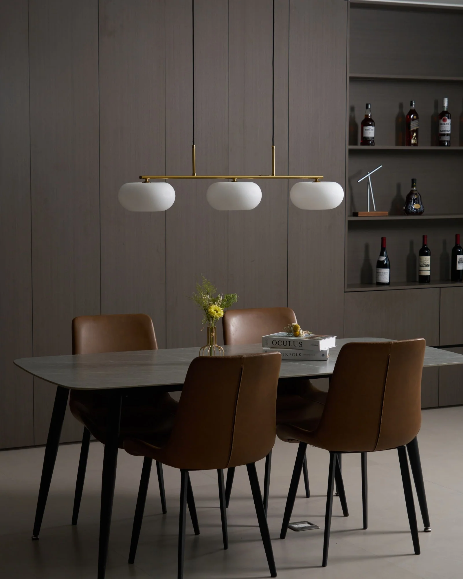 Lustra Pendant Lamp 3-Light Globe Shaped Linear - Image 34
