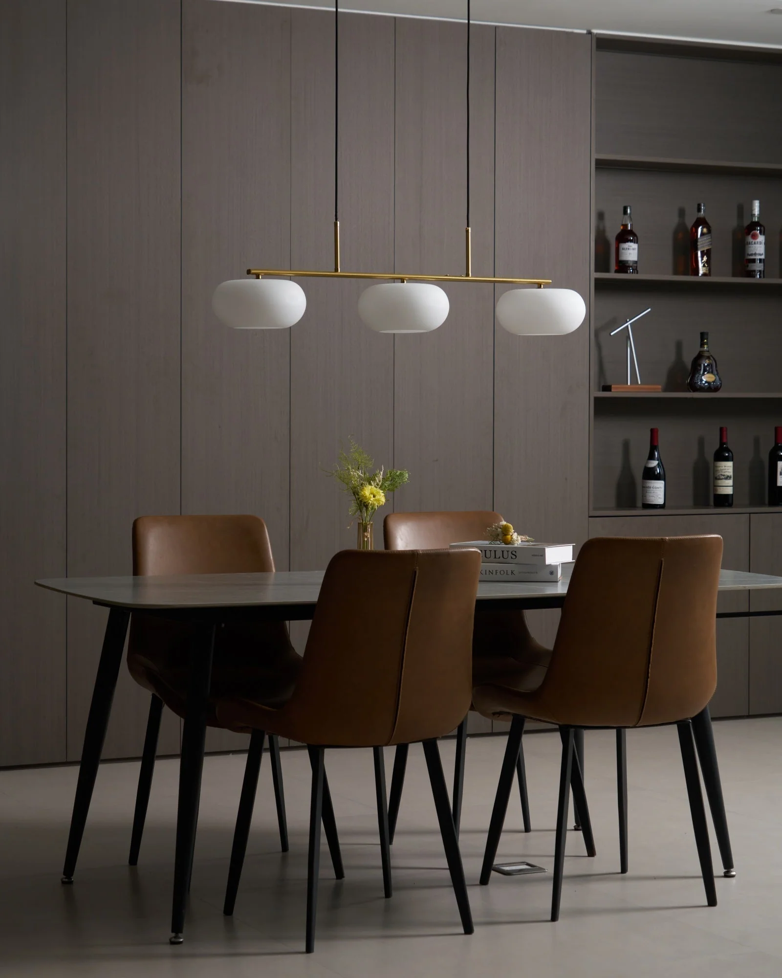 Lustra Pendant Lamp 3-Light Globe Shaped Linear - Image 46