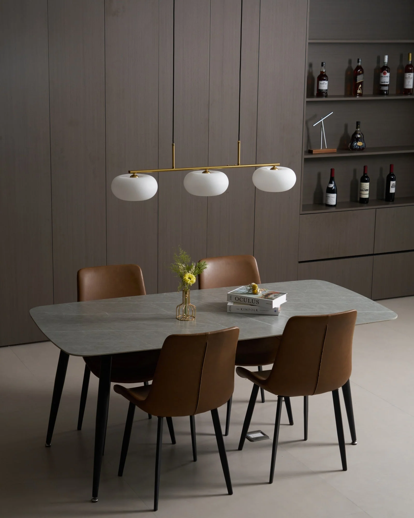 Lustra Pendant Lamp 3-Light Globe Shaped Linear - Image 47