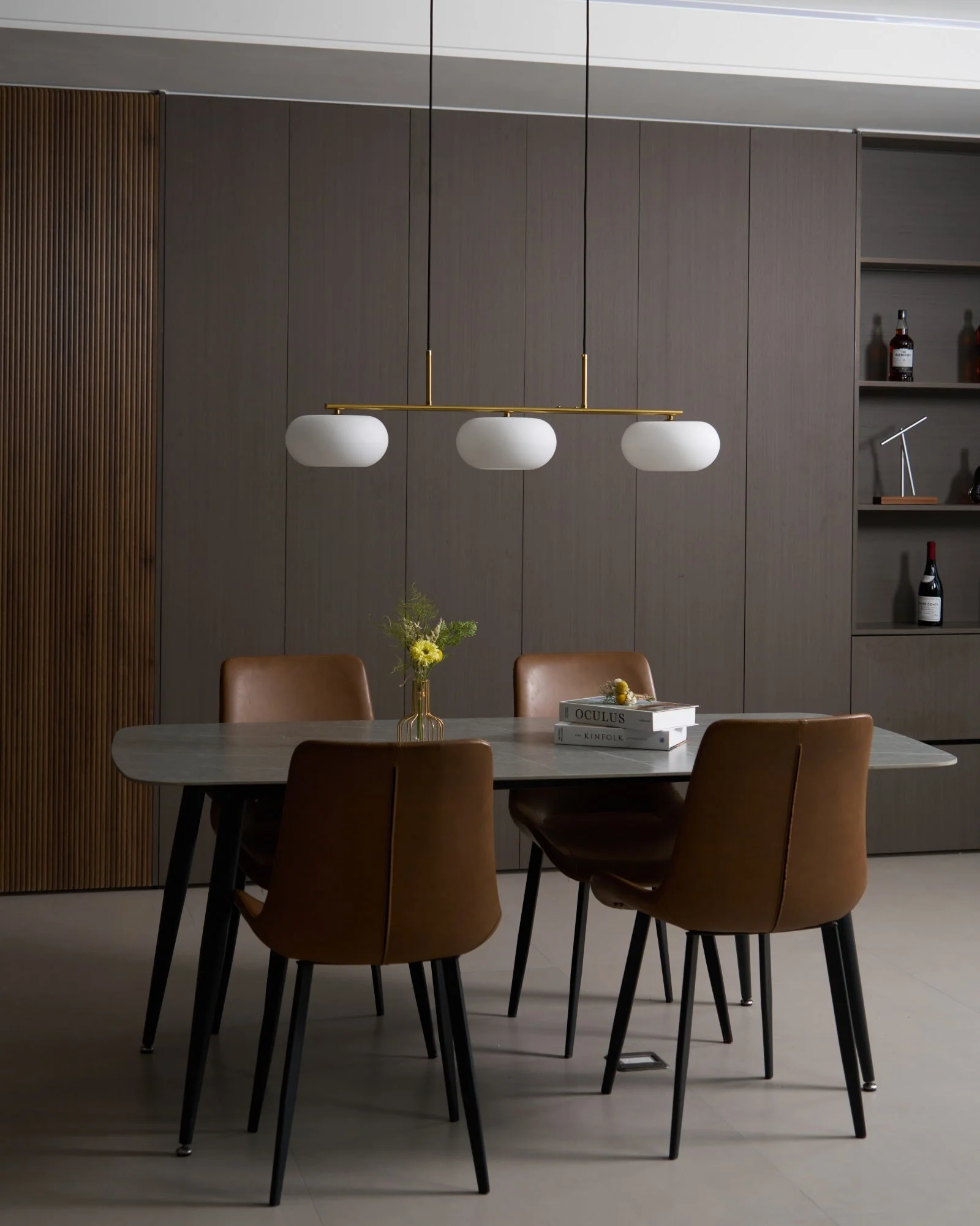 Lustra Pendant Lamp 3-Light Globe Shaped Linear - Image 49
