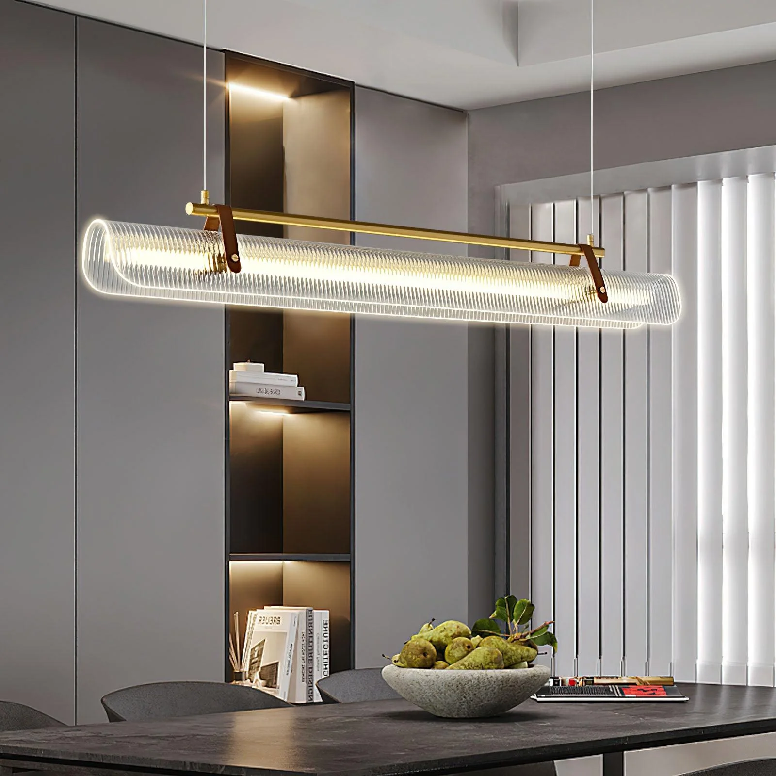Lustra Pendant Lamp Linear Modern for Dining Room - Image 16