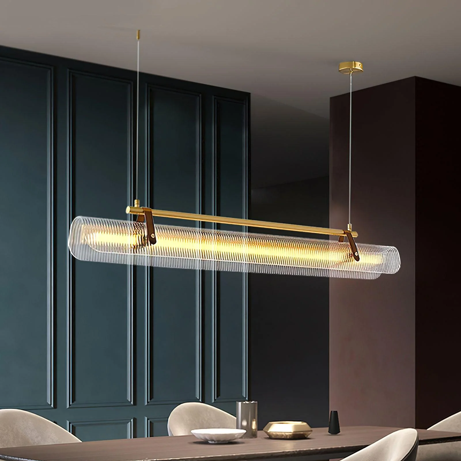 Lustra Pendant Lamp Linear Modern for Dining Room - Image 18