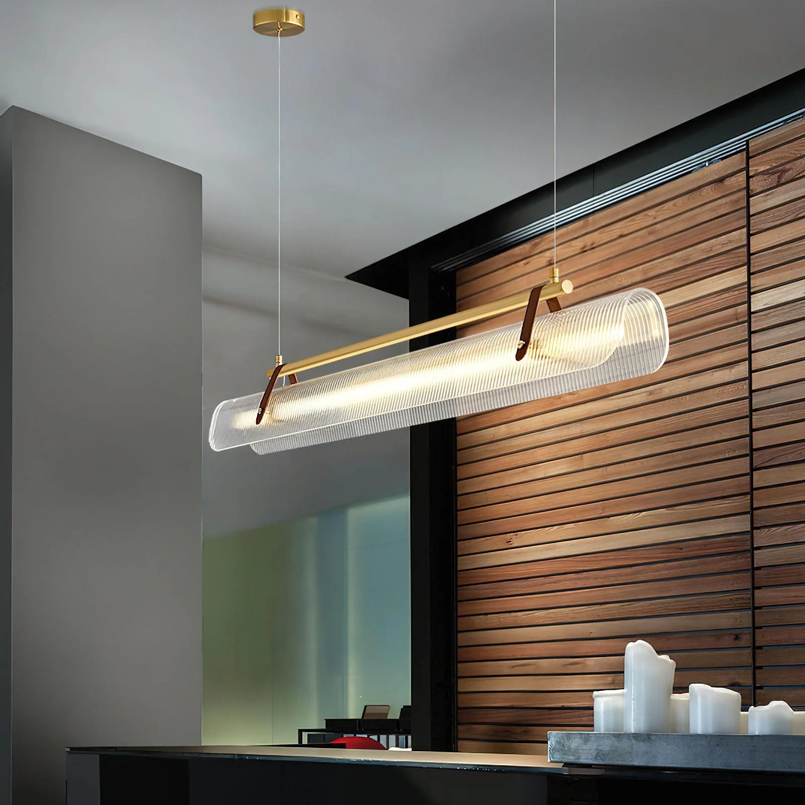 Lustra Pendant Lamp Linear Modern for Dining Room - Image 23