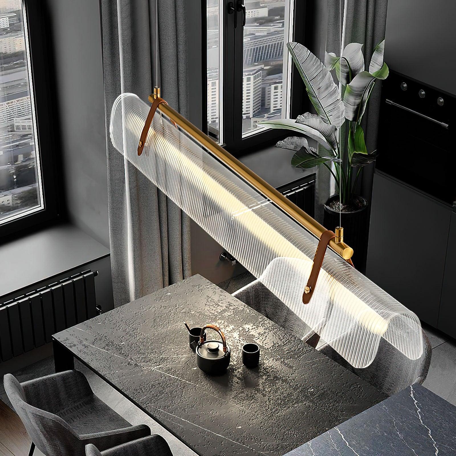 Lustra Pendant Lamp Linear Modern for Dining Room - Image 9