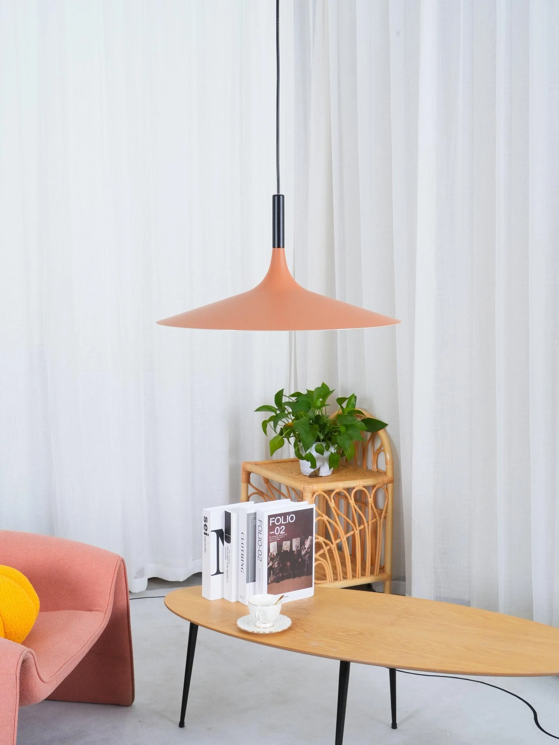 Lustra Pendant Lamp Aluminum Flat Disc - Image 27
