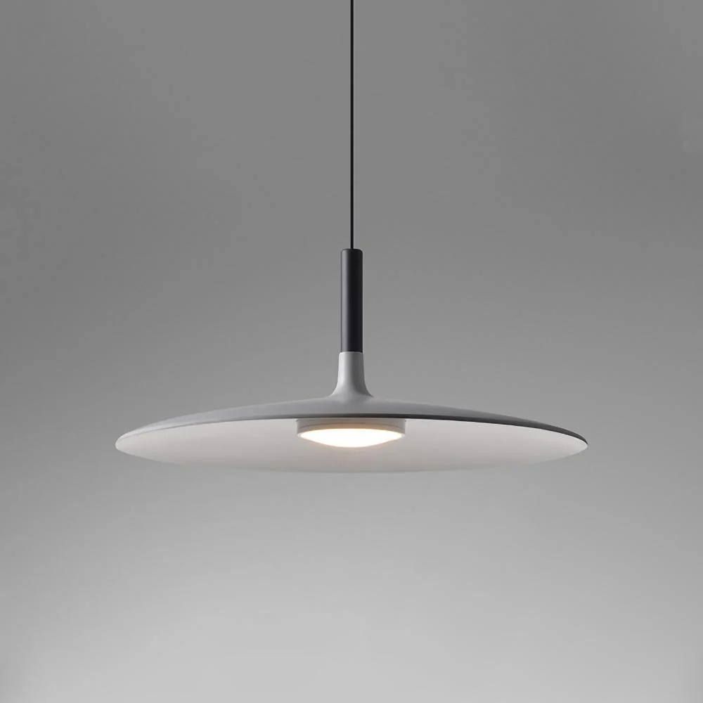 Lustra Pendant Lamp Aluminum Flat Disc - Image 38