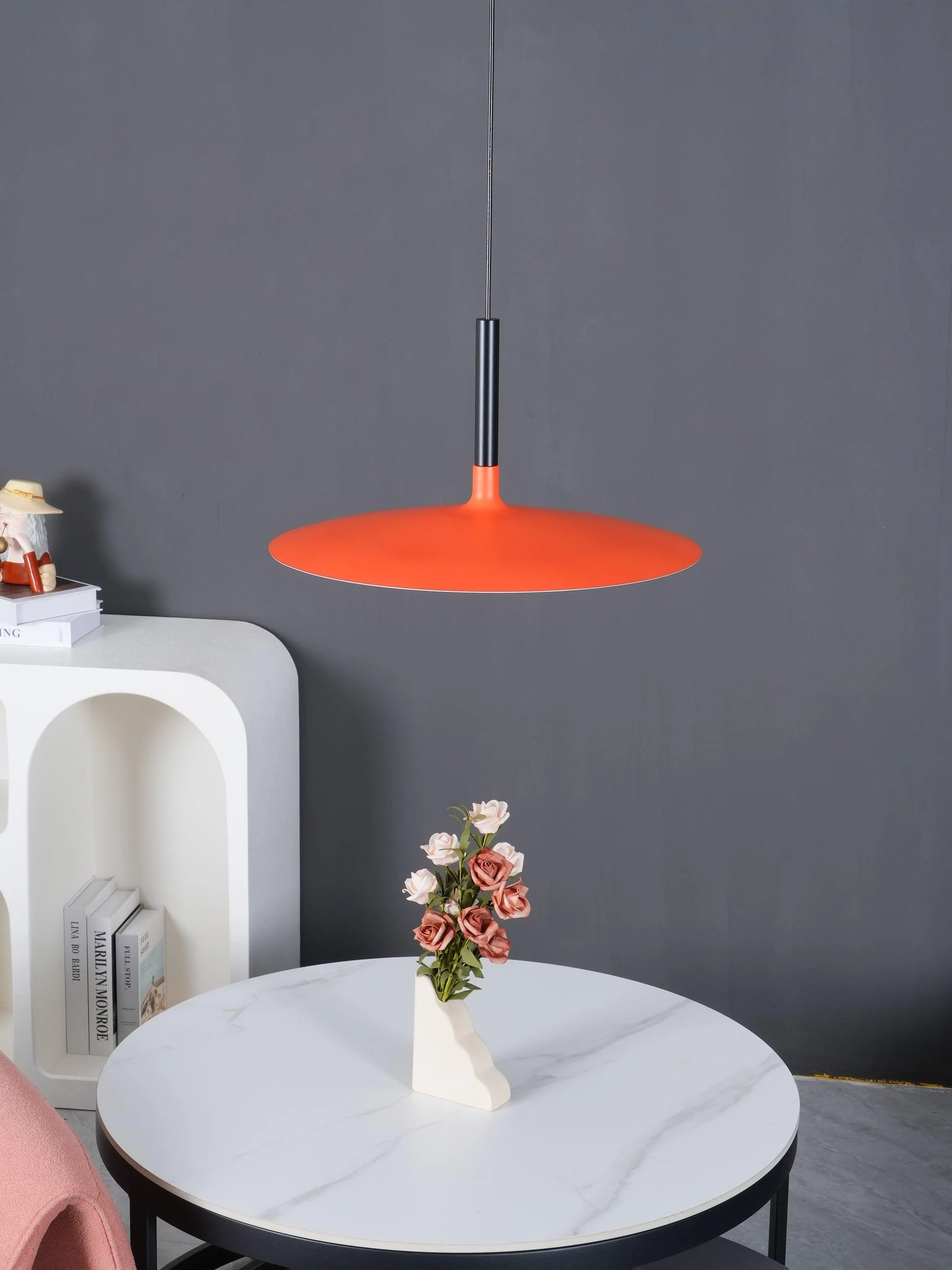 Lustra Pendant Lamp Aluminum Flat Disc - Image 45