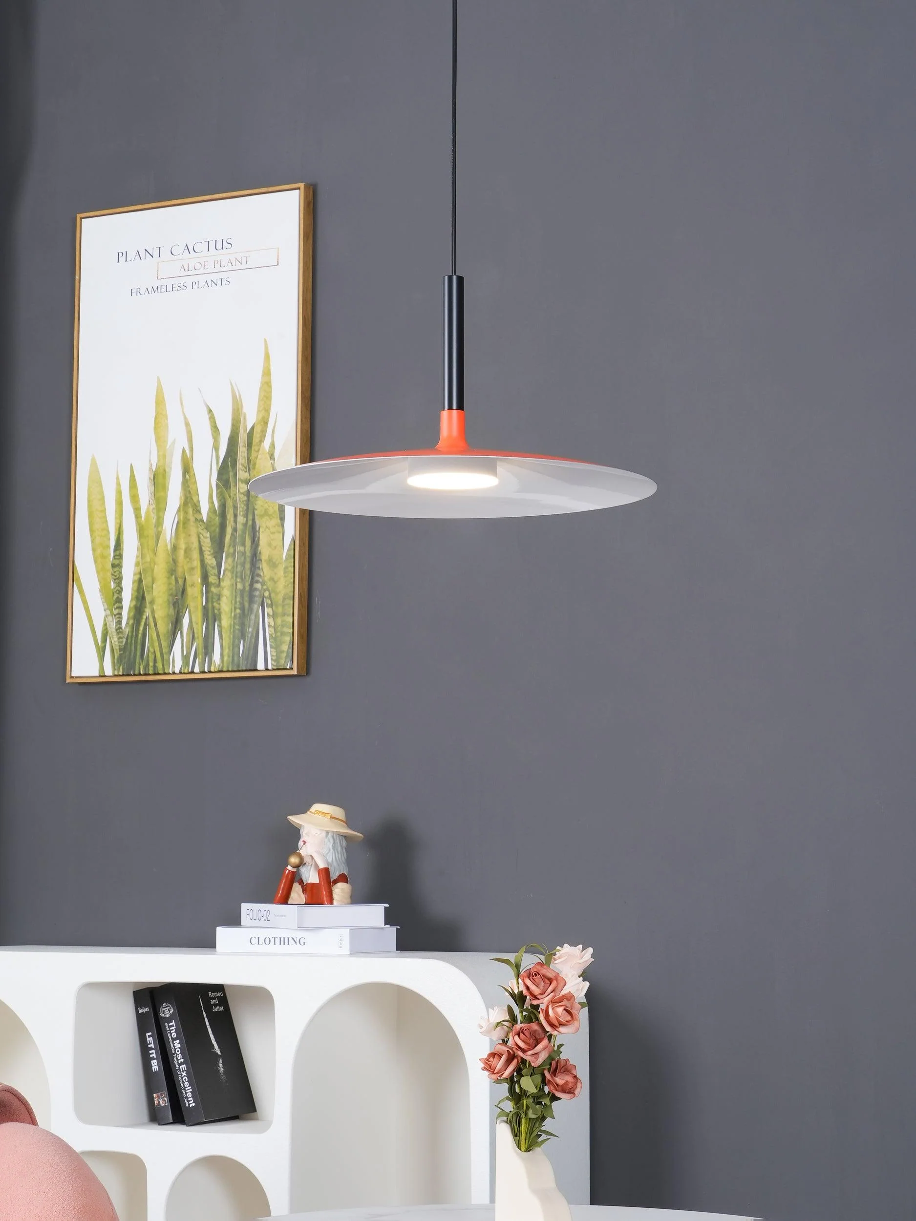 Lustra Pendant Lamp Aluminum Flat Disc - Image 50