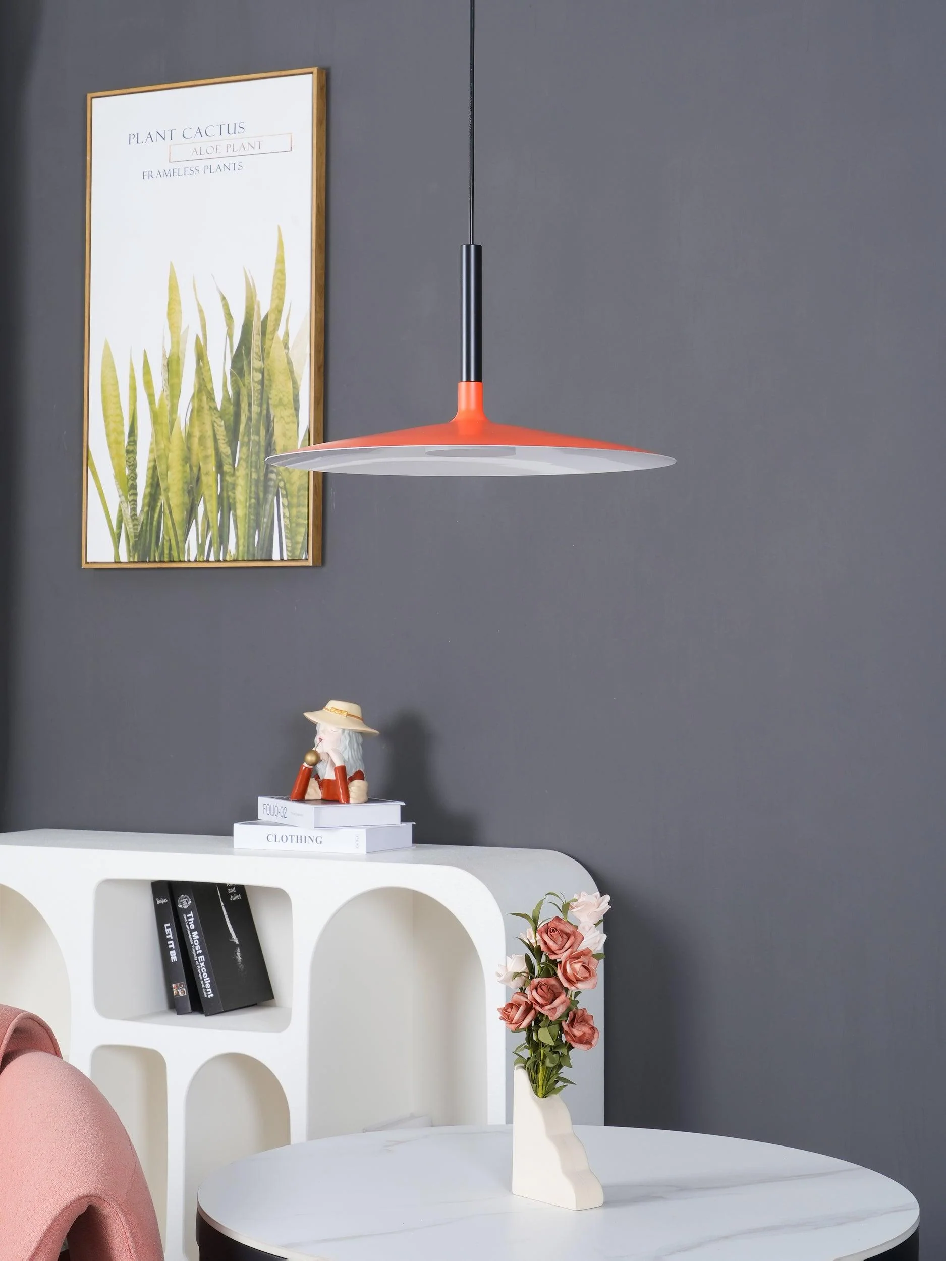 Lustra Pendant Lamp Aluminum Flat Disc - Image 51