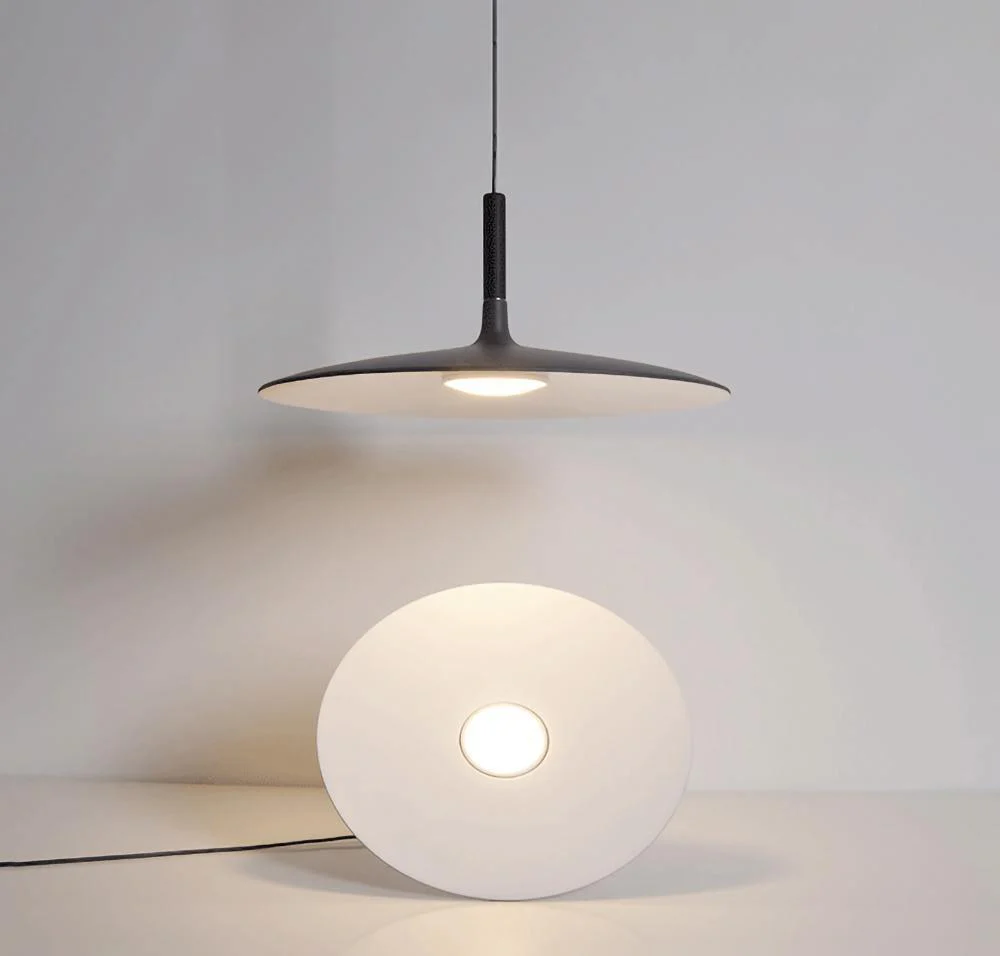 Lustra Pendant Lamp Aluminum Flat Disc - Image 9