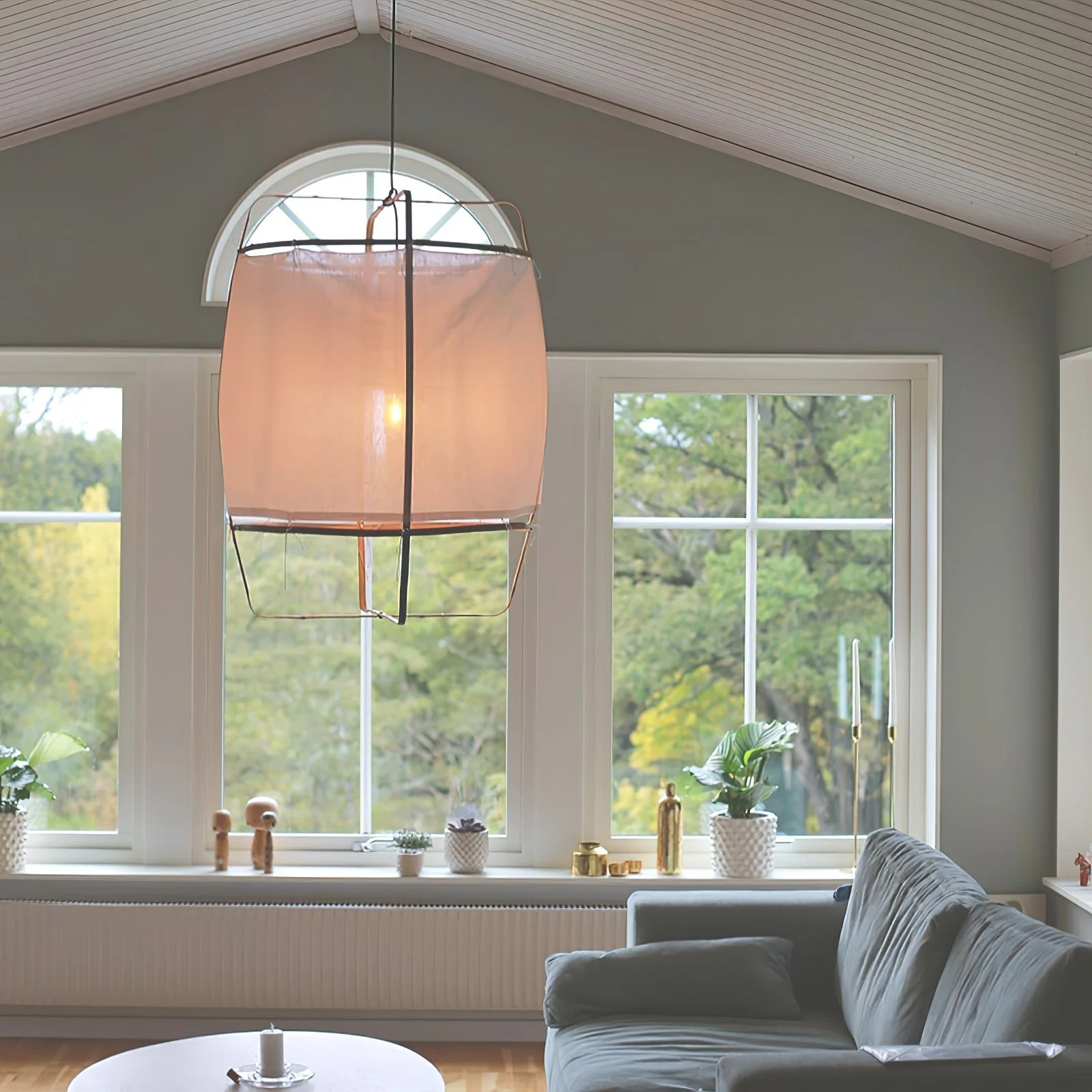 Lustra Pendant Lamp Bamboo Shade for Living Room - Image 103