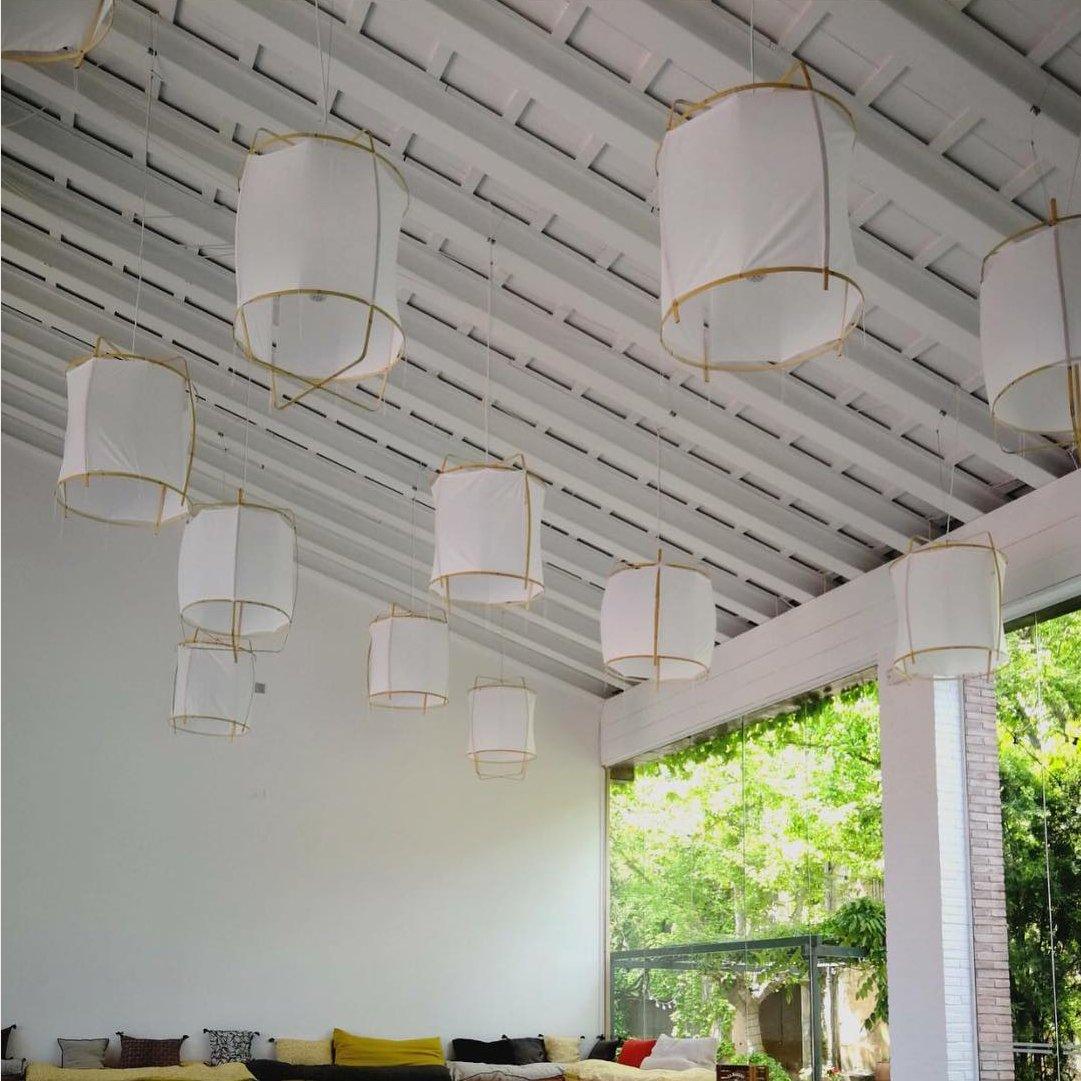 Lustra Pendant Lamp Bamboo Shade for Living Room - Image 25