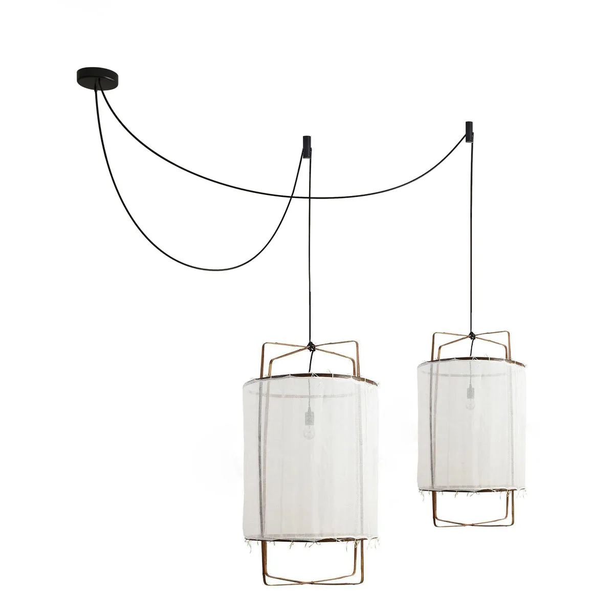 Lustra Pendant Lamp Bamboo Shade for Living Room - Image 4