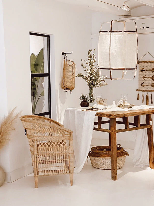 Lustra Pendant Lamp Bamboo Shade for Living Room - Image 43