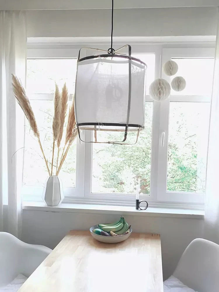 Lustra Pendant Lamp Bamboo Shade for Living Room - Image 53