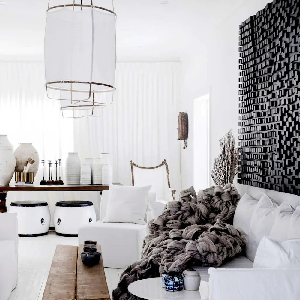 Lustra Pendant Lamp Bamboo Shade for Living Room - Image 54