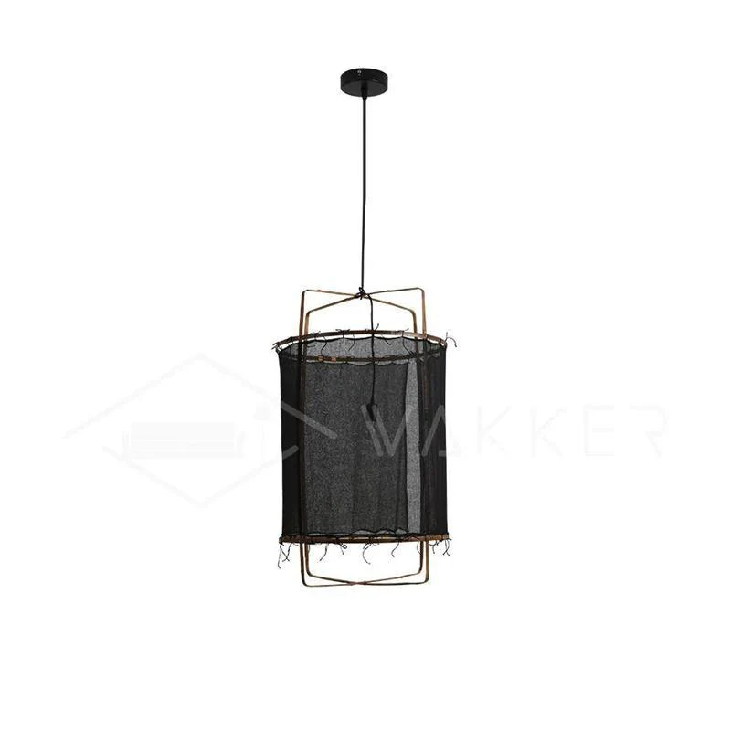 Lustra Pendant Lamp Bamboo Shade for Living Room - Image 60
